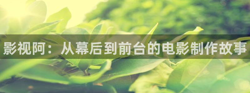 秋霞电影大全：影视阿：从幕后到前台的电影制作故事